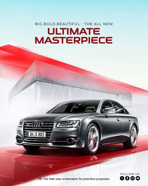 luxury car, sedan, premium vehicle, sports sedan, executive car, product launch, brand awareness, minimalist, bold, luxurious, red, neutral